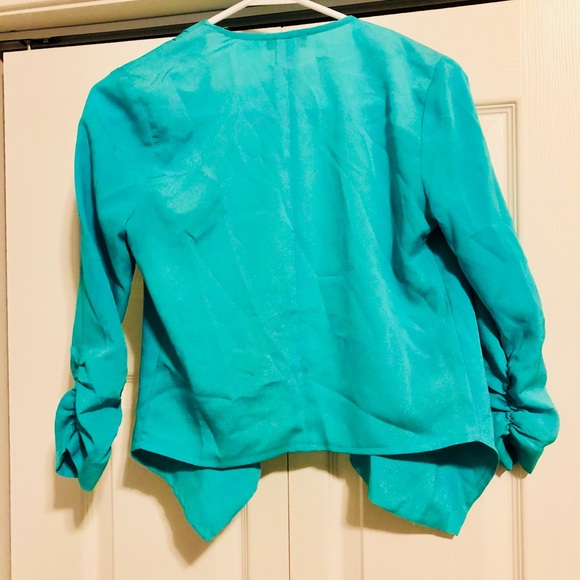 Teal casual blazer - Picture 2 of 2
